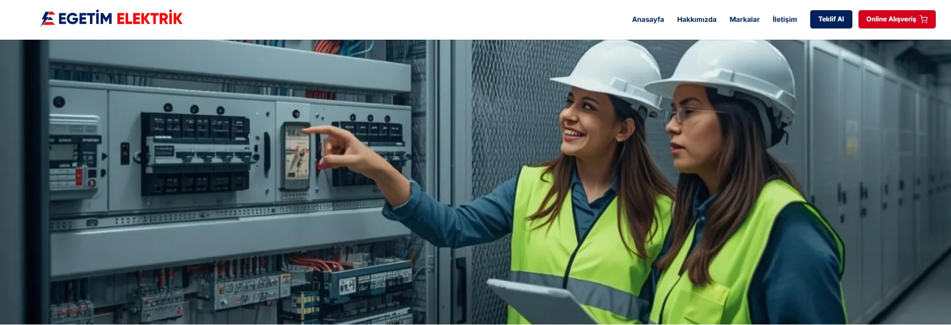 Egetim Elektrik Kurumsal Web Sitesi